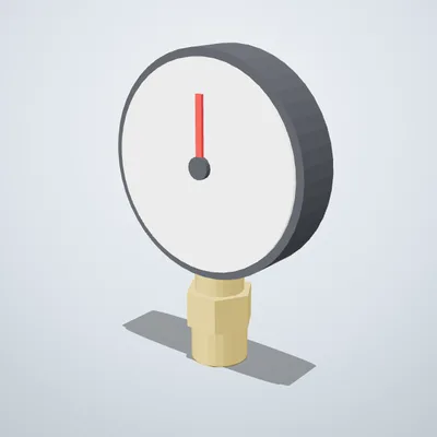 Watts Pressure gauge Ø80, 0–6 bar
